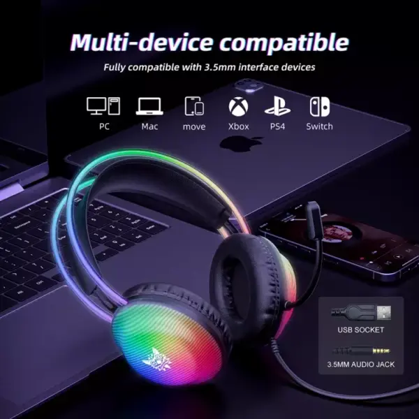 ONIKUMA X29 USB Gaming Headset (Black)