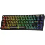 Redragon K631 Pro CASTOR 3-Mode Wireless, Bluetooth, Wired RGB Gaming Mechanical Keyboard, Hot-Swappable Red Quiet Linear Switch WHot-Swap Free-Mod Pcb Socket & Translucent Board (Black Transparent)