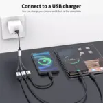 USB Splitter Y Cable,USB 1 Male to 3 Female Extension Cord Connector,Dual Double USBA Port Extender Hub,Data&Charger Power Split Adapter for Mac,Laptop,PC,Xbox One Series X/S,PS4,PS5 (30CM)