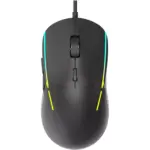 ZIDLI M82 RGB Gaming Mouse - Optical Sensor 16,000 DPI - 1000 Hz Polling Rate - Paracord Cable - Lightweigh 69G (Black)