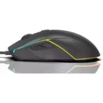 ZIDLI M82 RGB Gaming Mouse - Optical Sensor 16,000 DPI - 1000 Hz Polling Rate - Paracord Cable - Lightweigh 69G (Black)